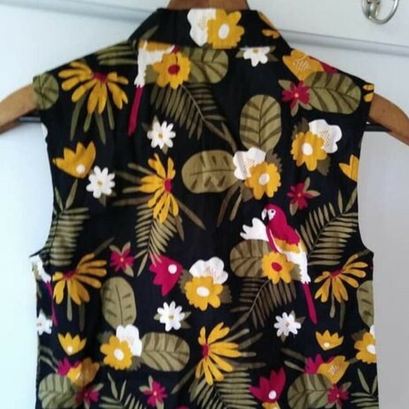 PRINCESS HIGHWAY Parrot Cotton Collared Blouse NWT - Picture 8 of 9